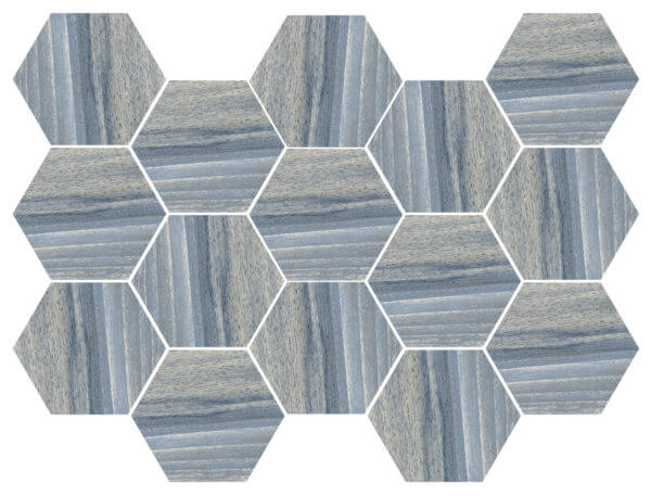Happy Floors Tasmania Hexagon 10" x 14" Porcelain Mosaic (Closeout)