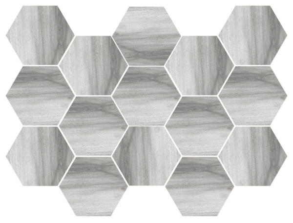 Happy Floors Tasmania Hexagon 10" x 14" Porcelain Mosaic (Closeout)