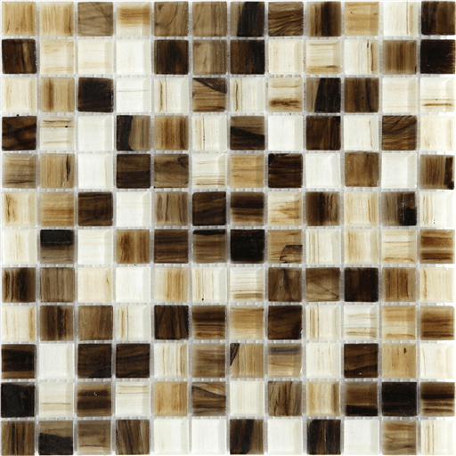 Happy Floors Tortuga 1 x 1 11.8" x 11.8" Marble Mosaic (Closeout)