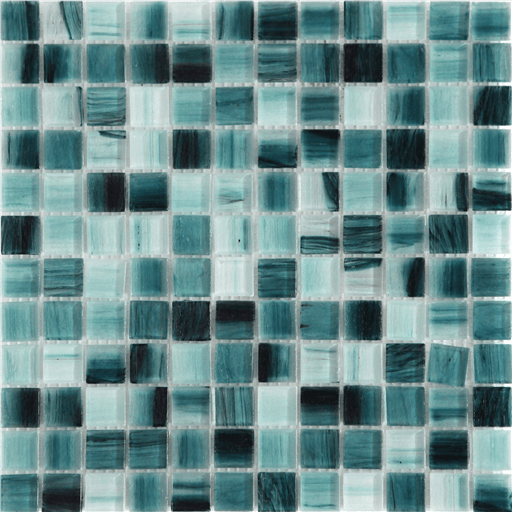Happy Floors Tortuga 1 x 1 11.8" x 11.8" Marble Mosaic (Closeout)