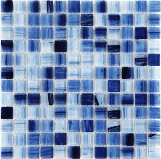 Happy Floors Tortuga 1 x 1 11.8" x 11.8" Marble Mosaic (Closeout)