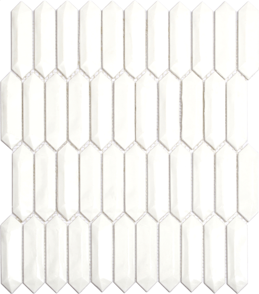 Happy Floors Tortuga Picket 11.6" x 13.7" Marble Mosaic (Closeout)