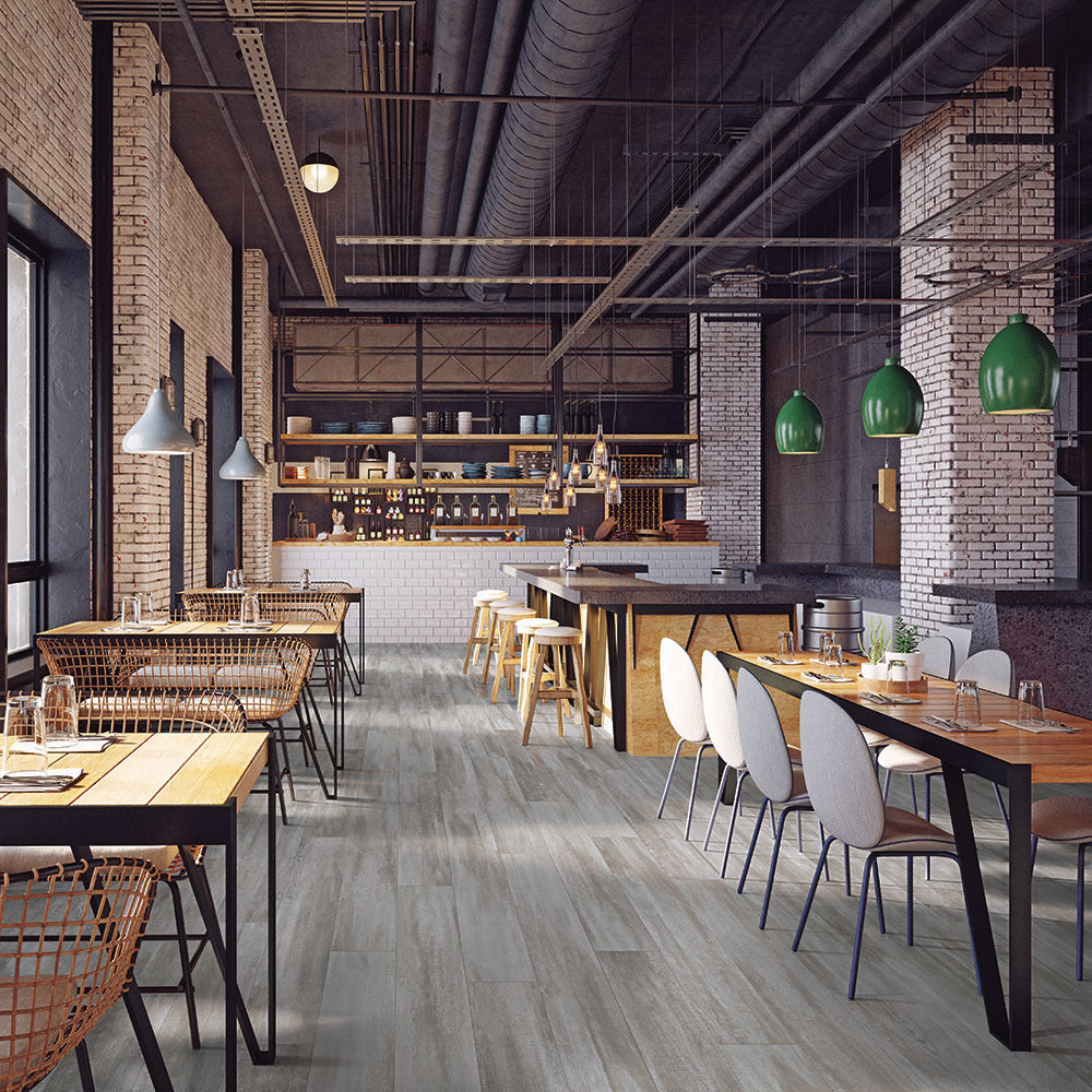 Metroflor Deja New Oak Framing 7" x 48" Crete Vinyl Plank