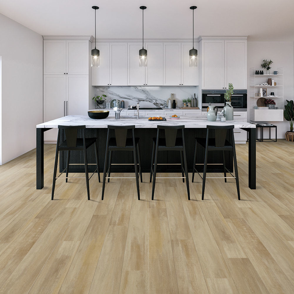 Metroflor Deja New Oak Framing 7" x 48" Greige Vinyl Plank