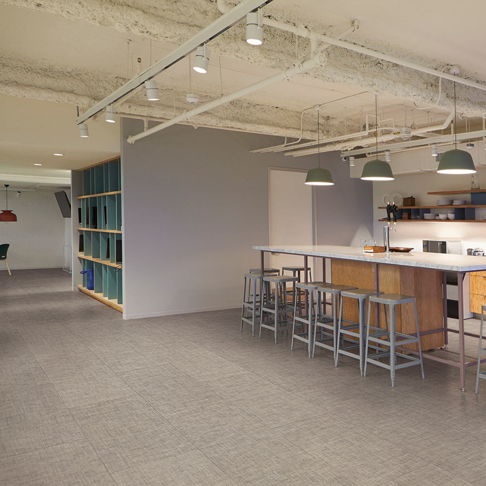 Metroflor Deja New Belgium Weave 16" x 32" Faded Denim Vinyl Tile