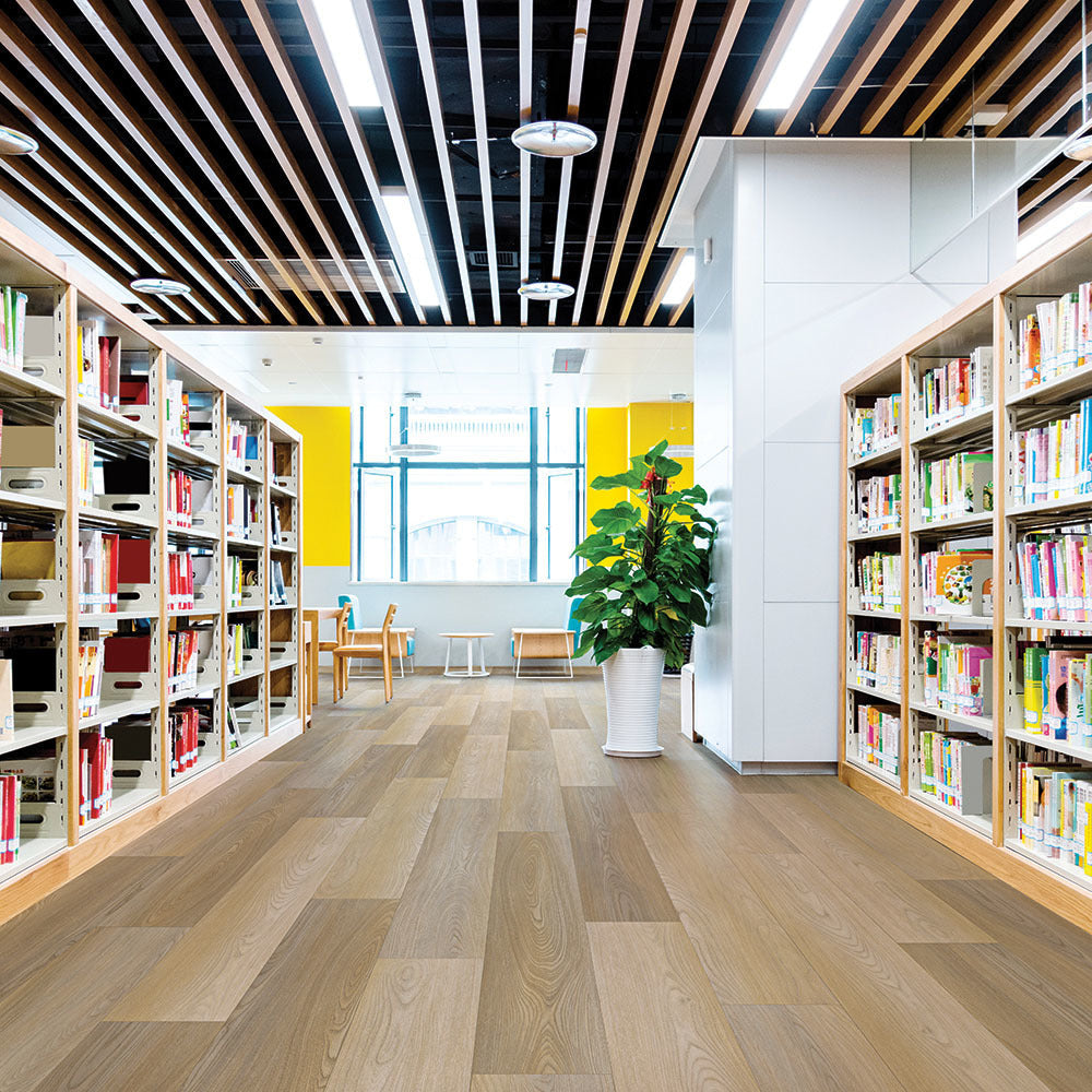 Metroflor Deja New Clean Oak 9" x 60" Fumed Vinyl Plank