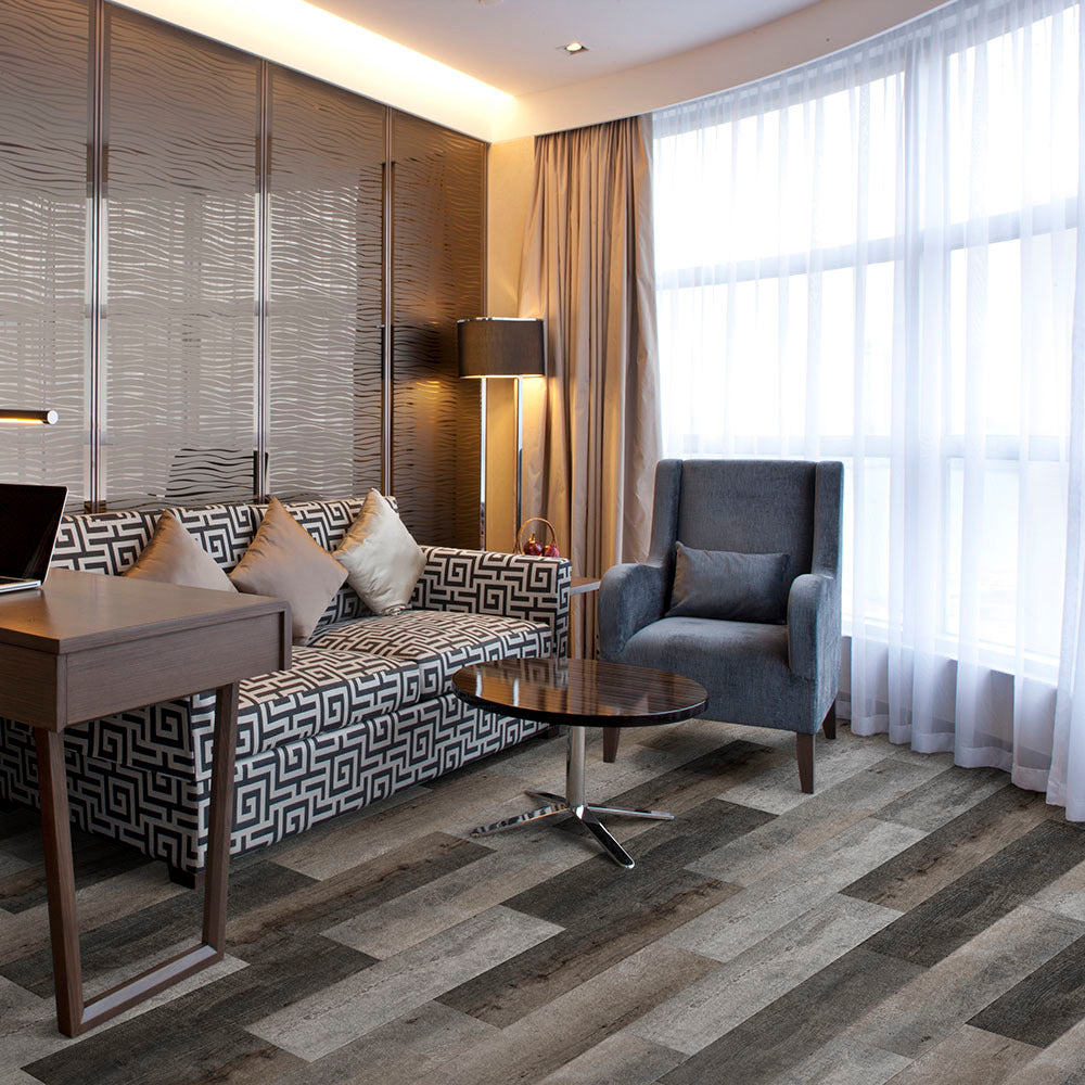 Metroflor Deja New Coastal Oak 7" x 48" Worn Beige Vinyl Plank