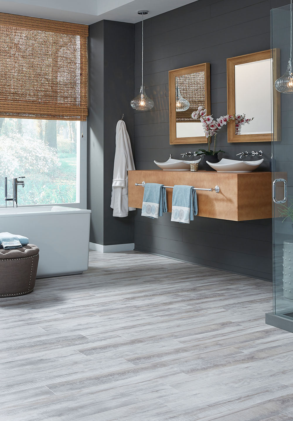 Mannington Adura Flex Cape May 12" x 24" White Cap Vinyl Tile