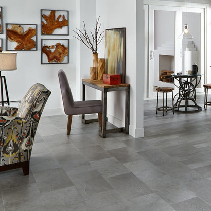 Mannington Adura Max Rectangle Meridian 12" x 24" Steel Vinyl Tile