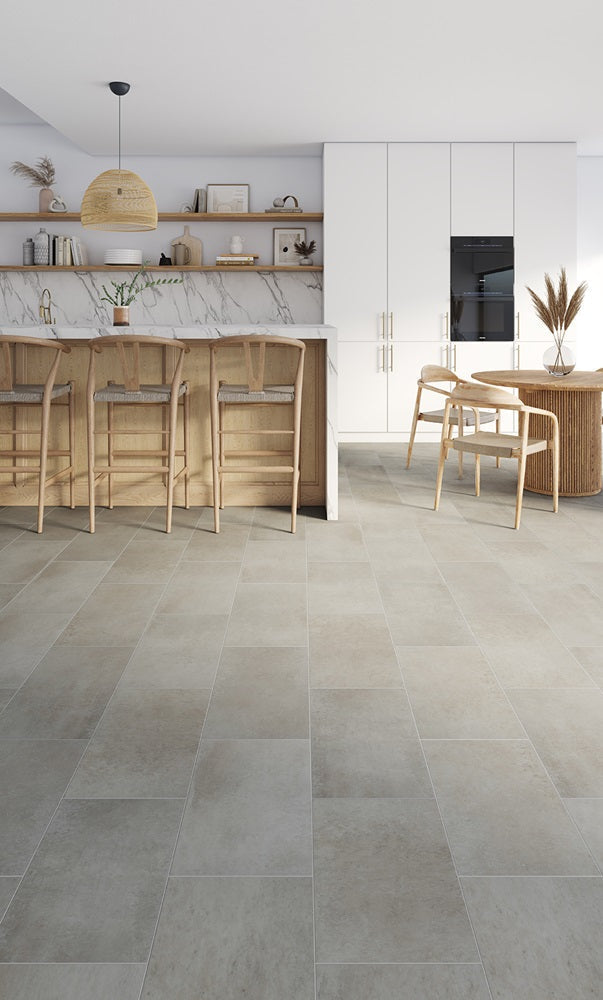Mannington Adura Max Riviera 12" x 24" White Sand Vinyl Tile