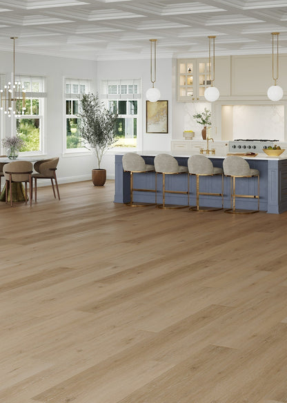 Mannington Adura Rigid Plank Regency Oak 7.10" x 48" Polished Platinum Vinyl Plank