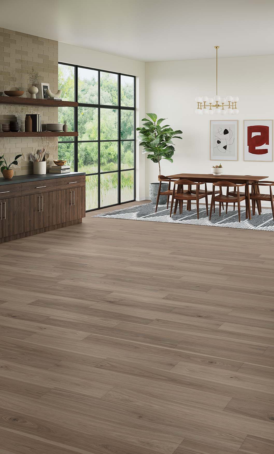 Mannington Restoration Wide Plank Revival 8" x 50" Rain Laminate Plank