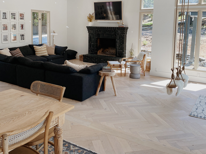 Monarch Plank Lago Herringbone 4.37" x 26" Hardwood Plank Belviso