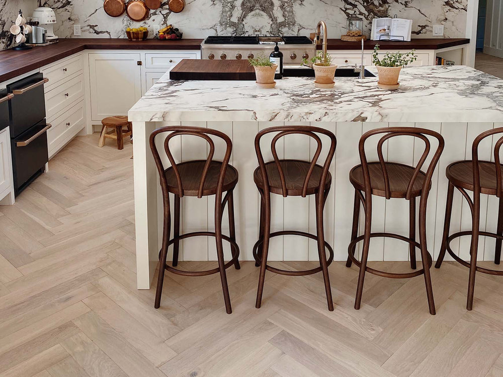 Monarch Plank Lago Herringbone 4.37" x 26" Hardwood Plank Garda