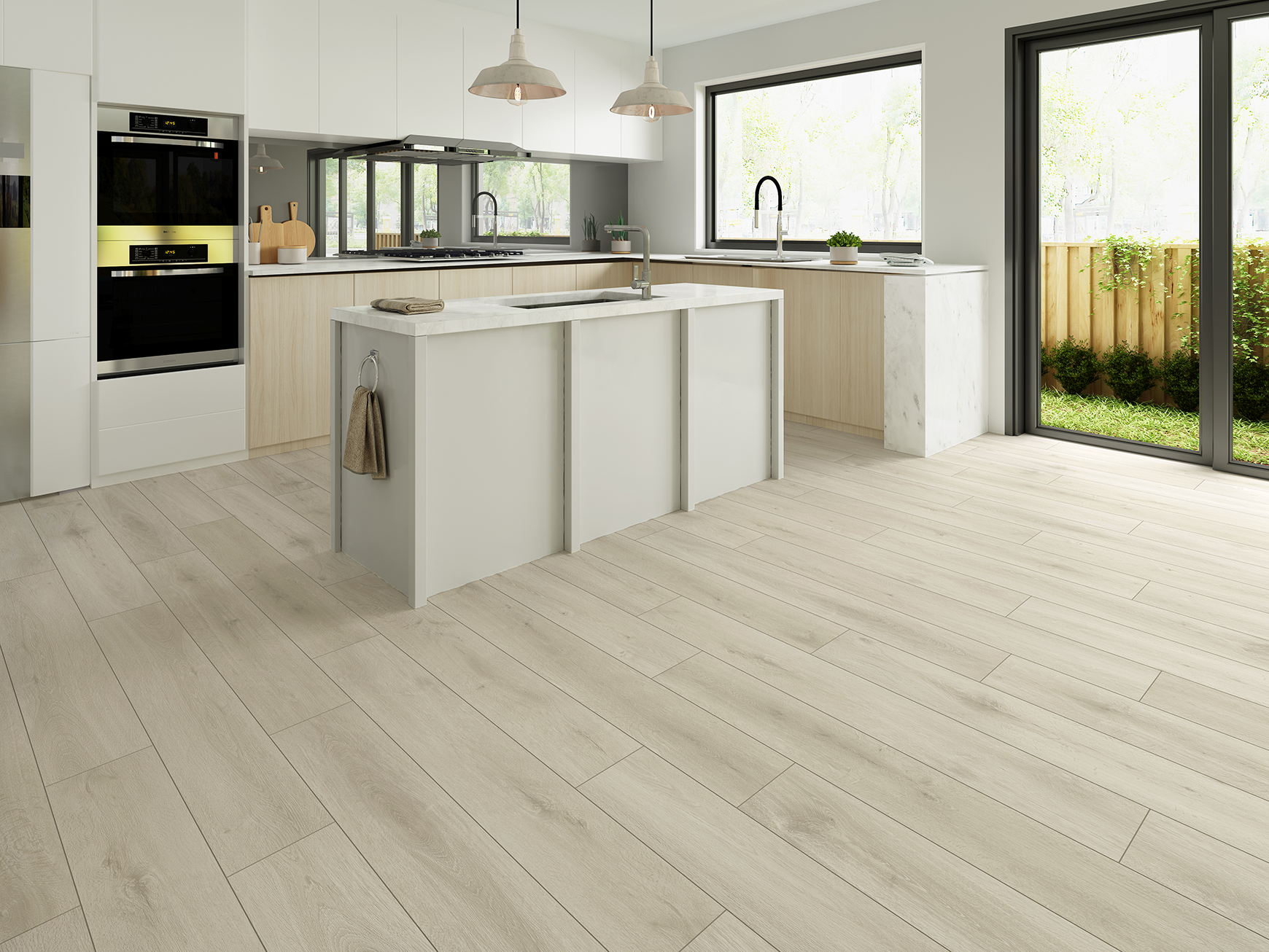 GemCore Lakeshore 7.5" x 48" Laminate Plank Oakwood