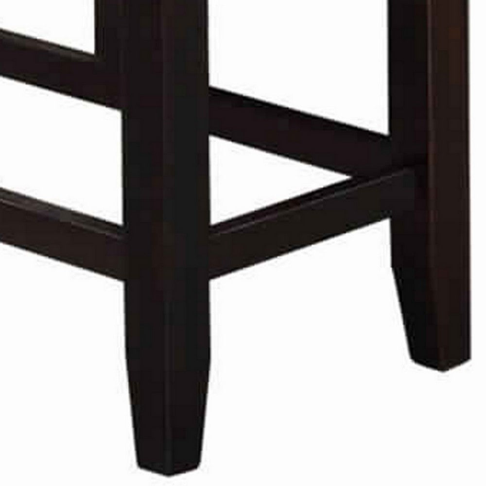 Poundex Tufted High Bench With Tapered Legs Silver And Brown