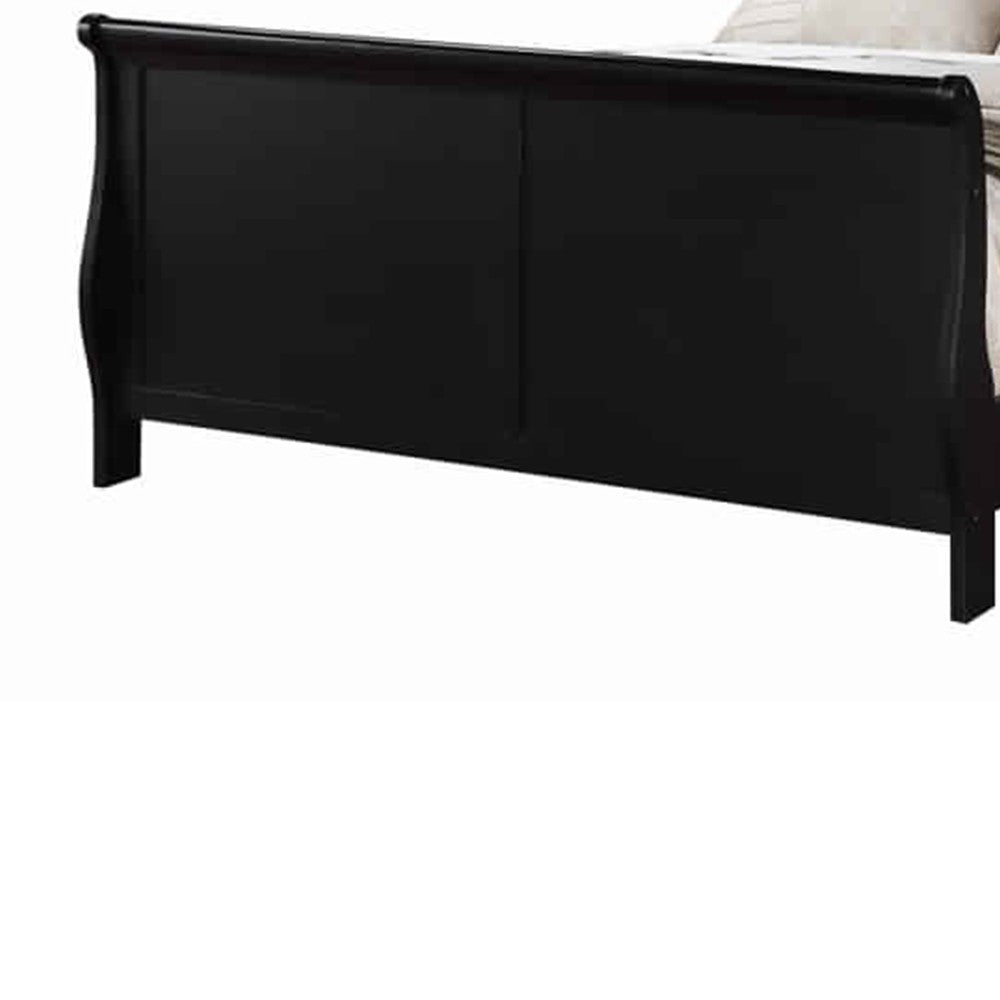 Poundex Classy Twin Bed,Black