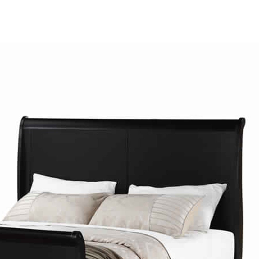 Poundex Classy Twin Bed,Black