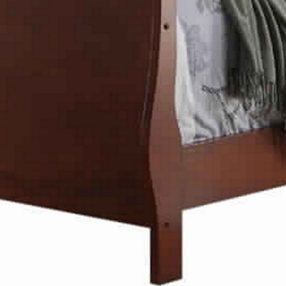 Poundex Magnificent Twin Bed,Cherry