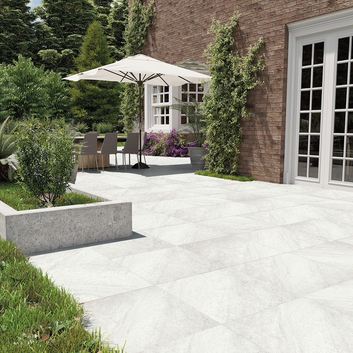 Parkay Floors Magma 24" x 24" Porcelain Paver Acadia