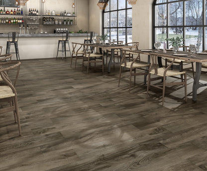 Parkay Floors Grand HD Regatta 9" x 47.25" Deck Brown Porcelain Plank