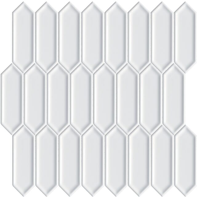 Happy Floors Artisan Picket 11" x 11.5" Ceramic Mosaic