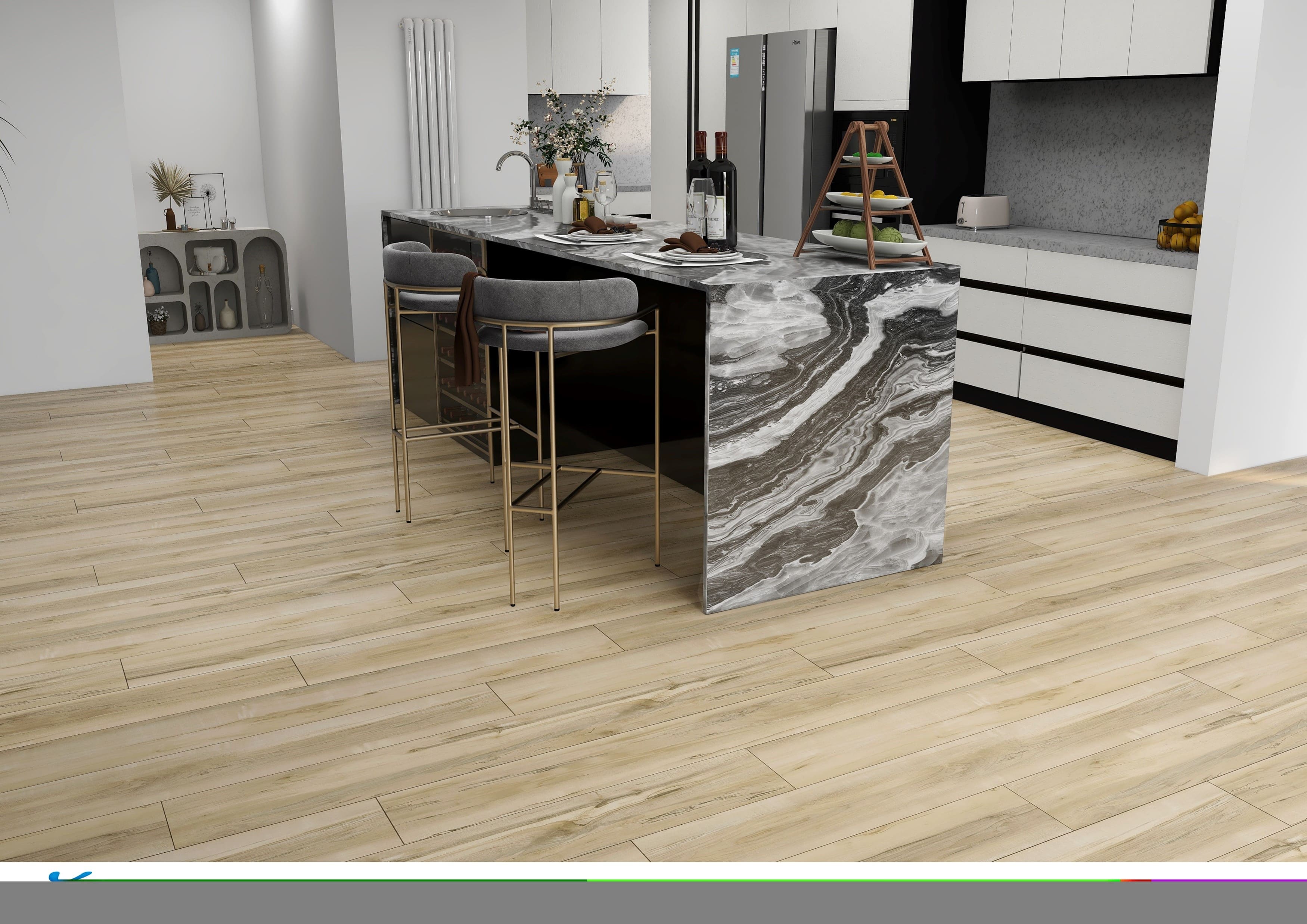 Resolve Flooring Resolve 6MM Rigid Core 9" x 60" Vinyl Plank Maple Beach