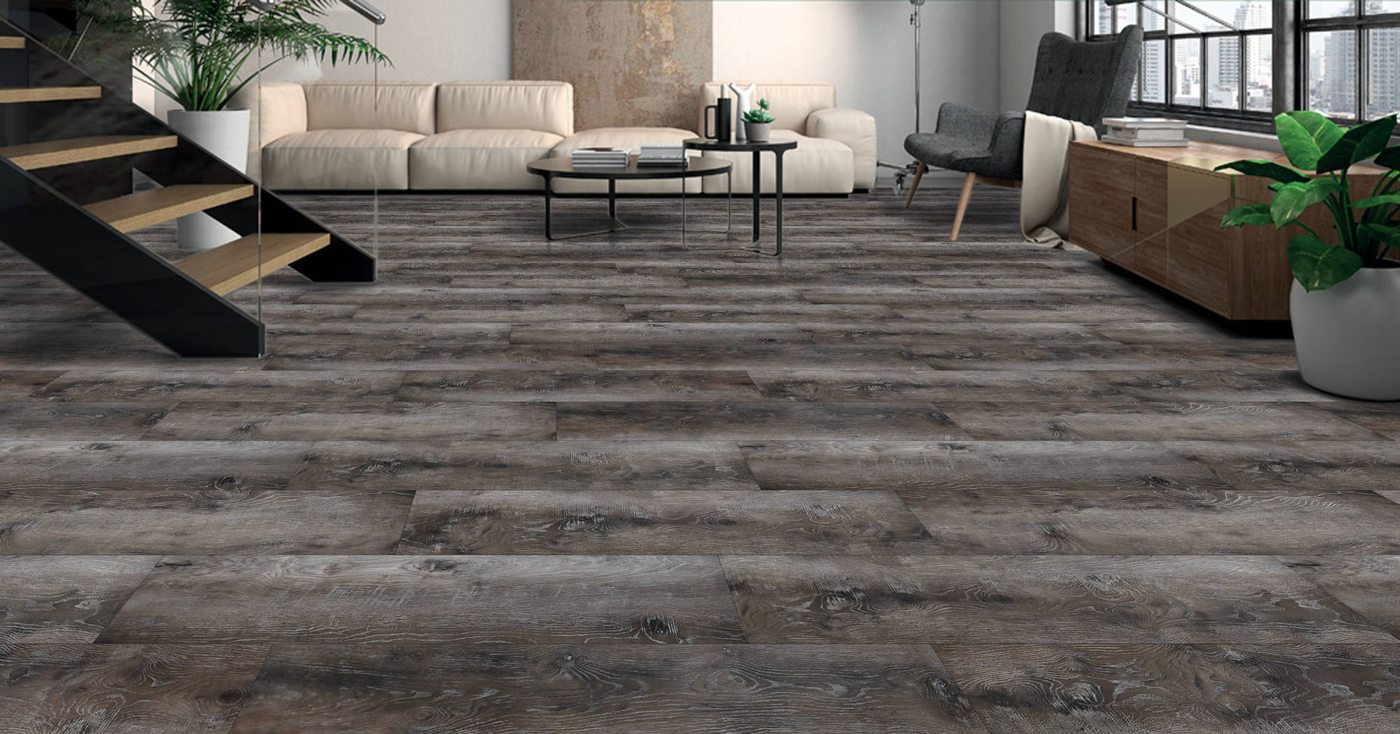 Signature Collection Grandview Plus 9" x 60" Roasted Timber Vinyl Plank