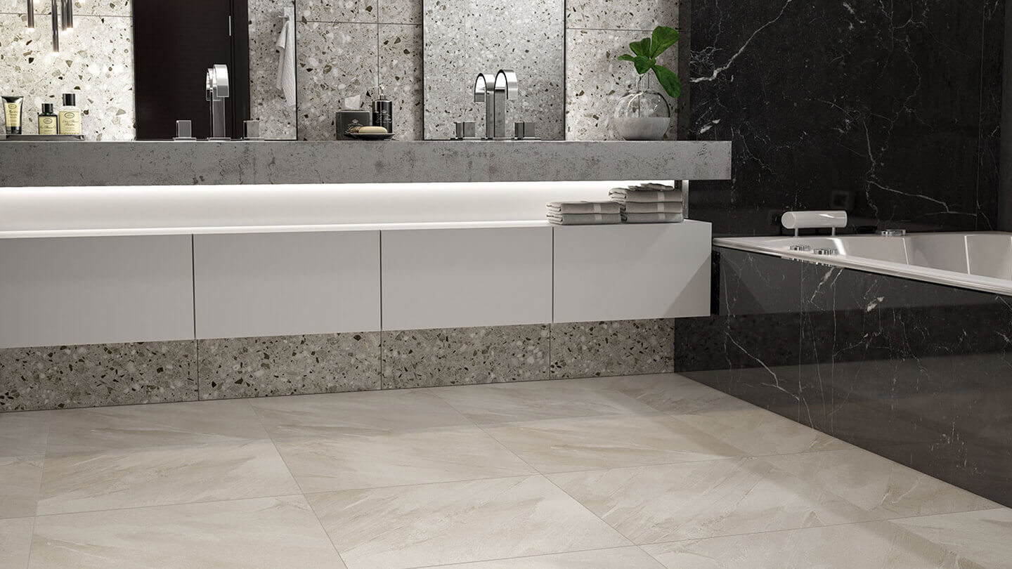 Happy Floors Soft Stone 24" x 24" Porcelain Tile (Closeout)