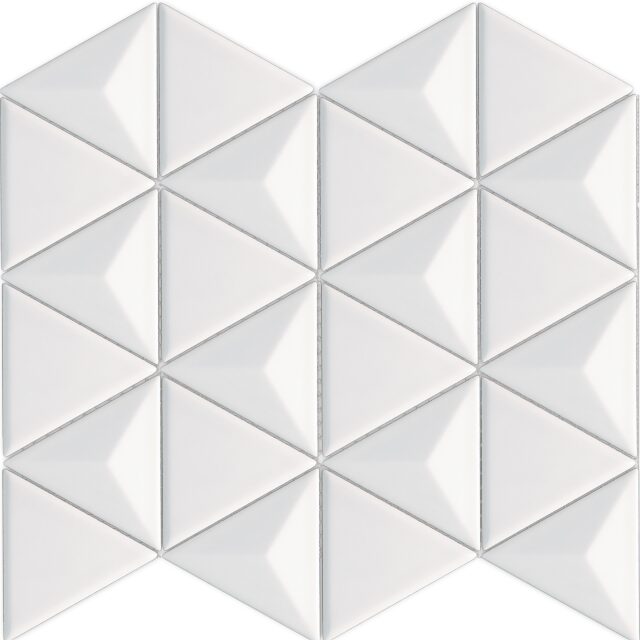 Happy Floors Artisan Triangle 11" x 12.5" Ceramic Mosaic