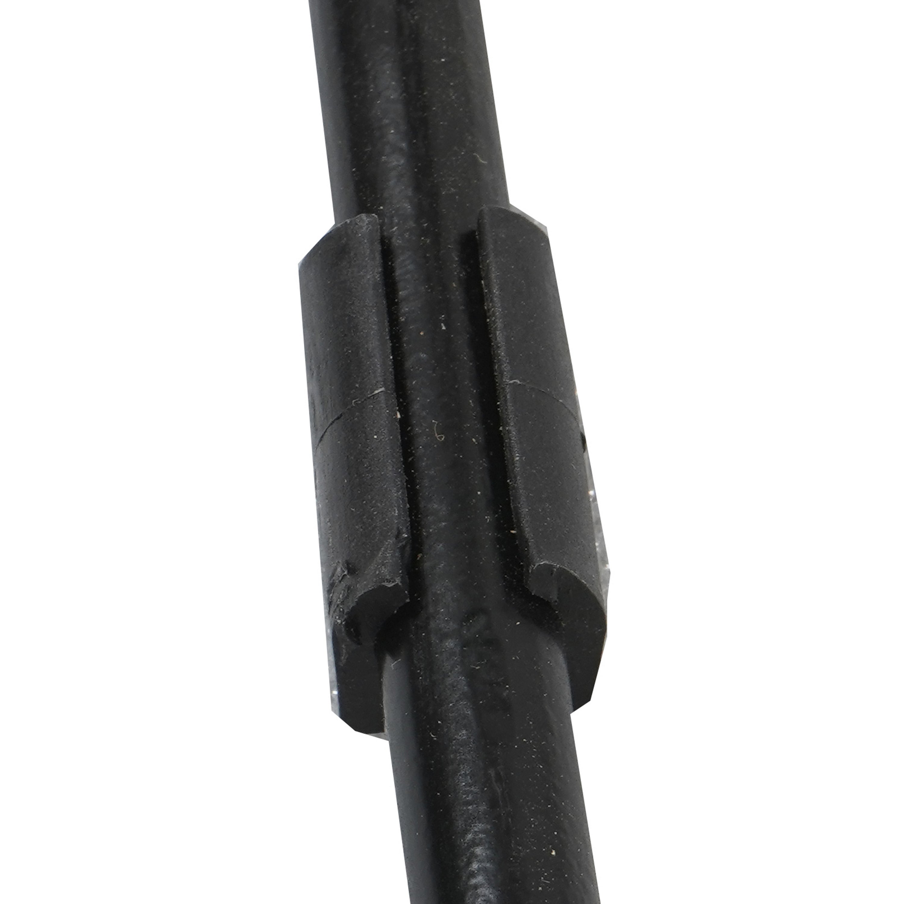 The Urban Port Tiva 30 Inch Handcrafted Backless Barstool, Natural Brown Mango Wood Saddle Seat, Black Metal Base