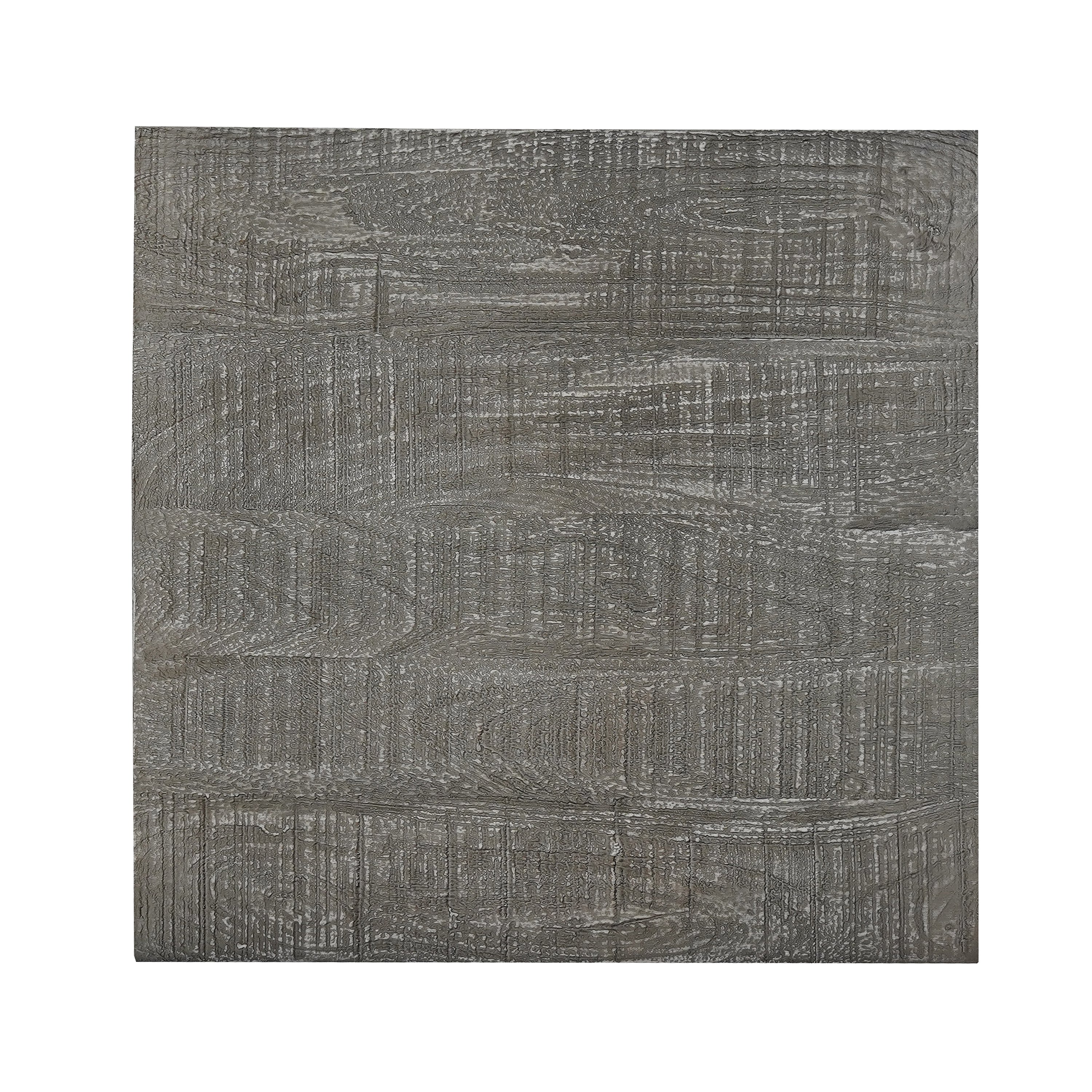 The Urban Port Rydan Side End Table | 19 Inch Square Block Top | Sandblasted Gray Mango Wood