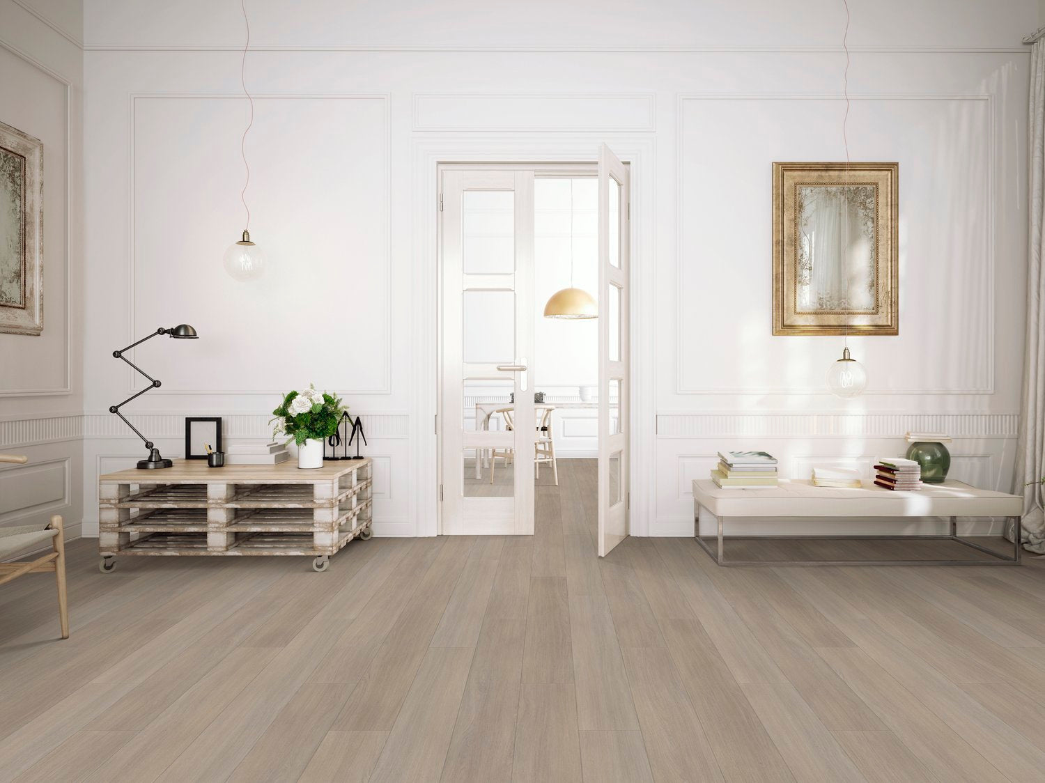 Happy Feet International Urban Design 12 7" x 48" Tokyo Vinyl Plank