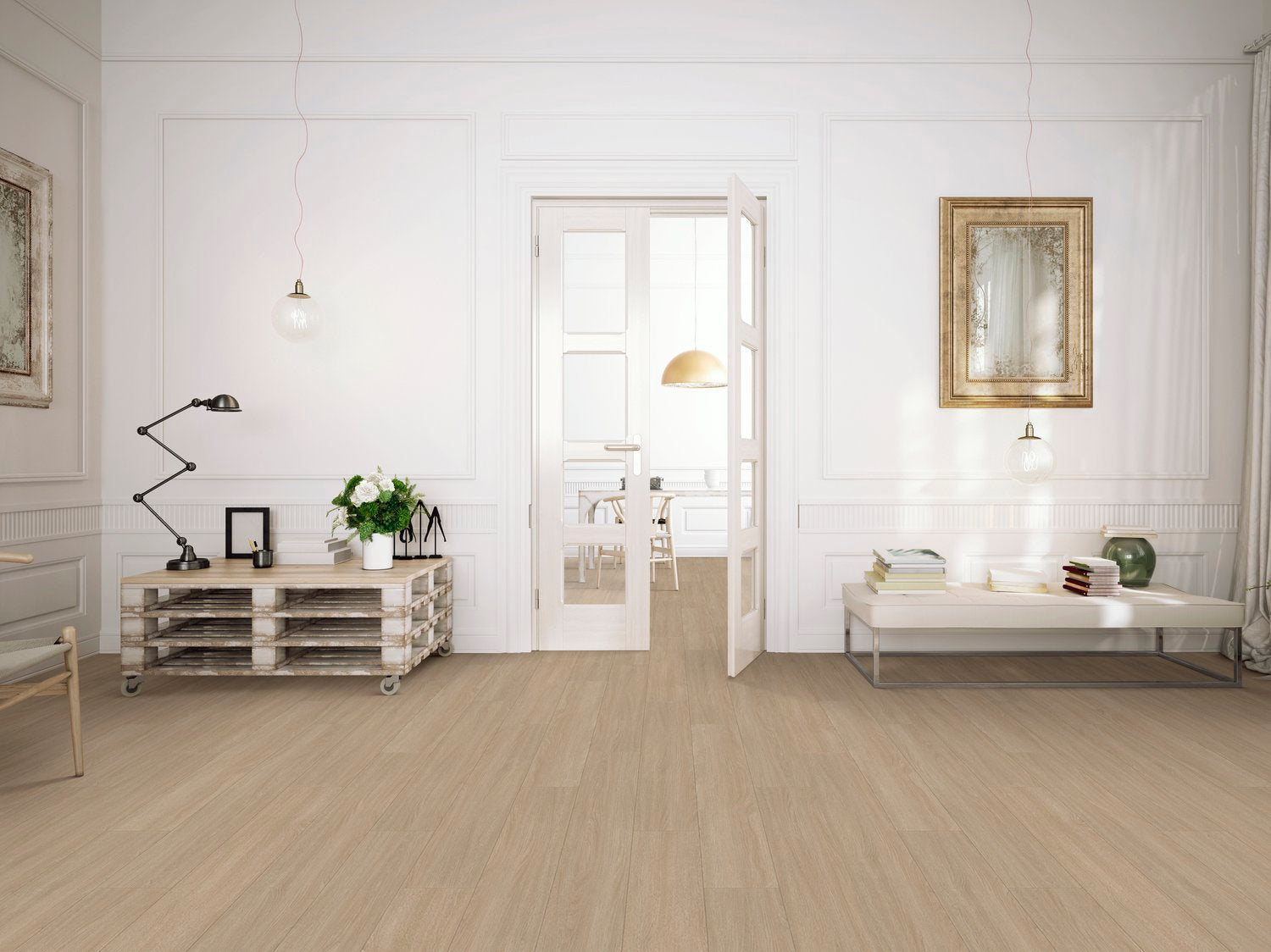 Happy Feet International Urban Design 12 7" x 48" Dubai Vinyl Plank