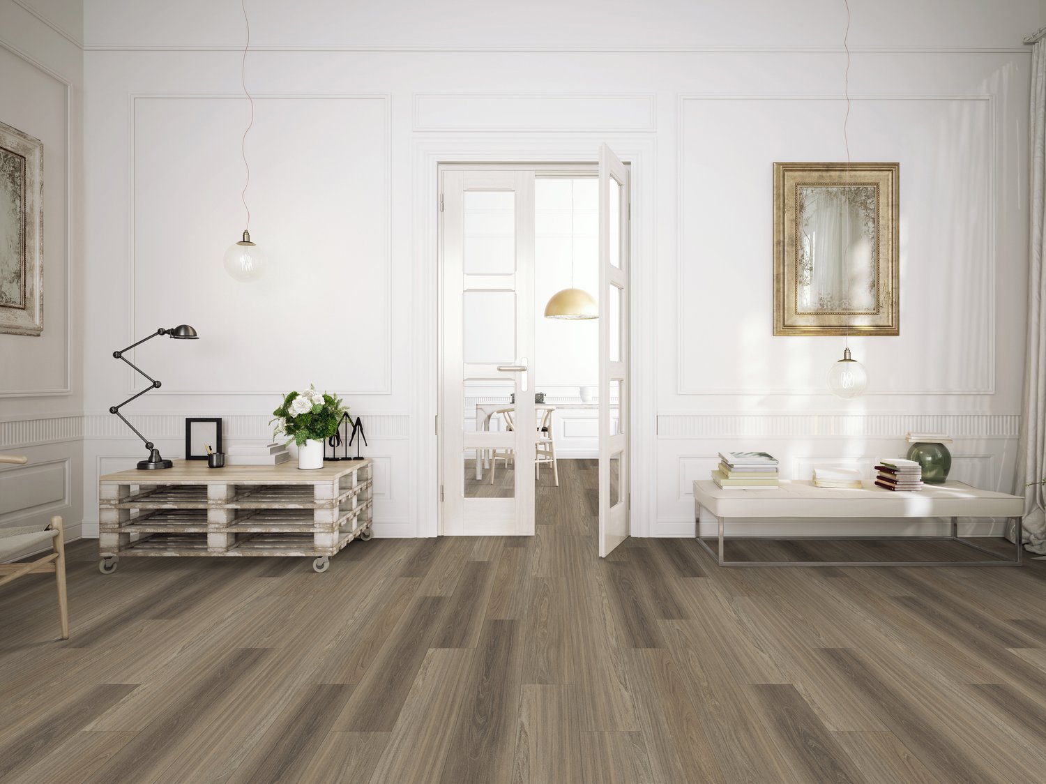 Happy Feet International Urban Design 12 7" x 48" Paris Vinyl Plank