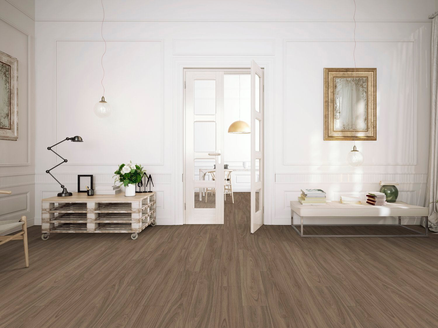 Happy Feet International Urban Design 12 7" x 48" Del Mar Vinyl Plank