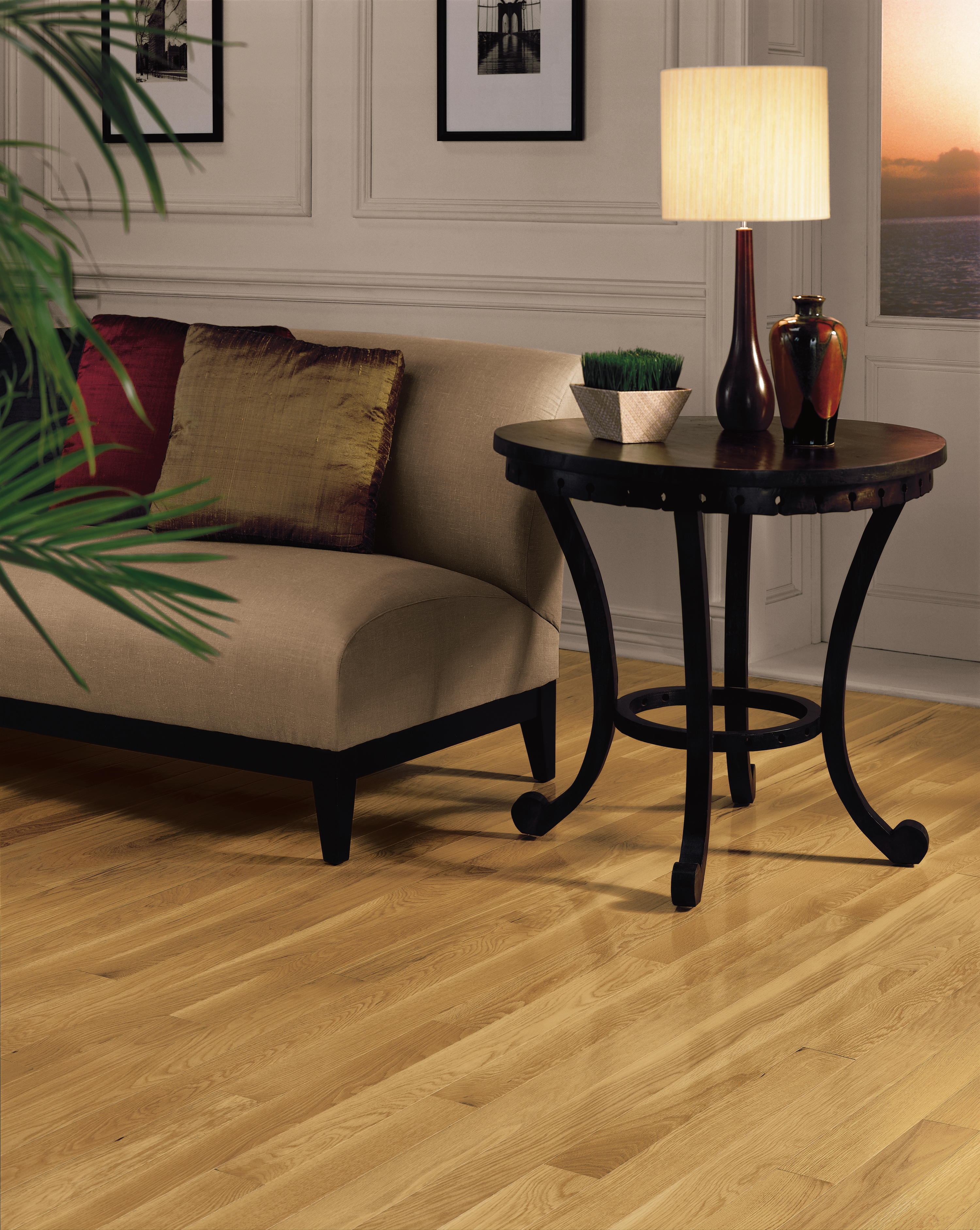 Bruce Dundee Plank High Gloss 3.25" x RL Hardwood Plank Fawn