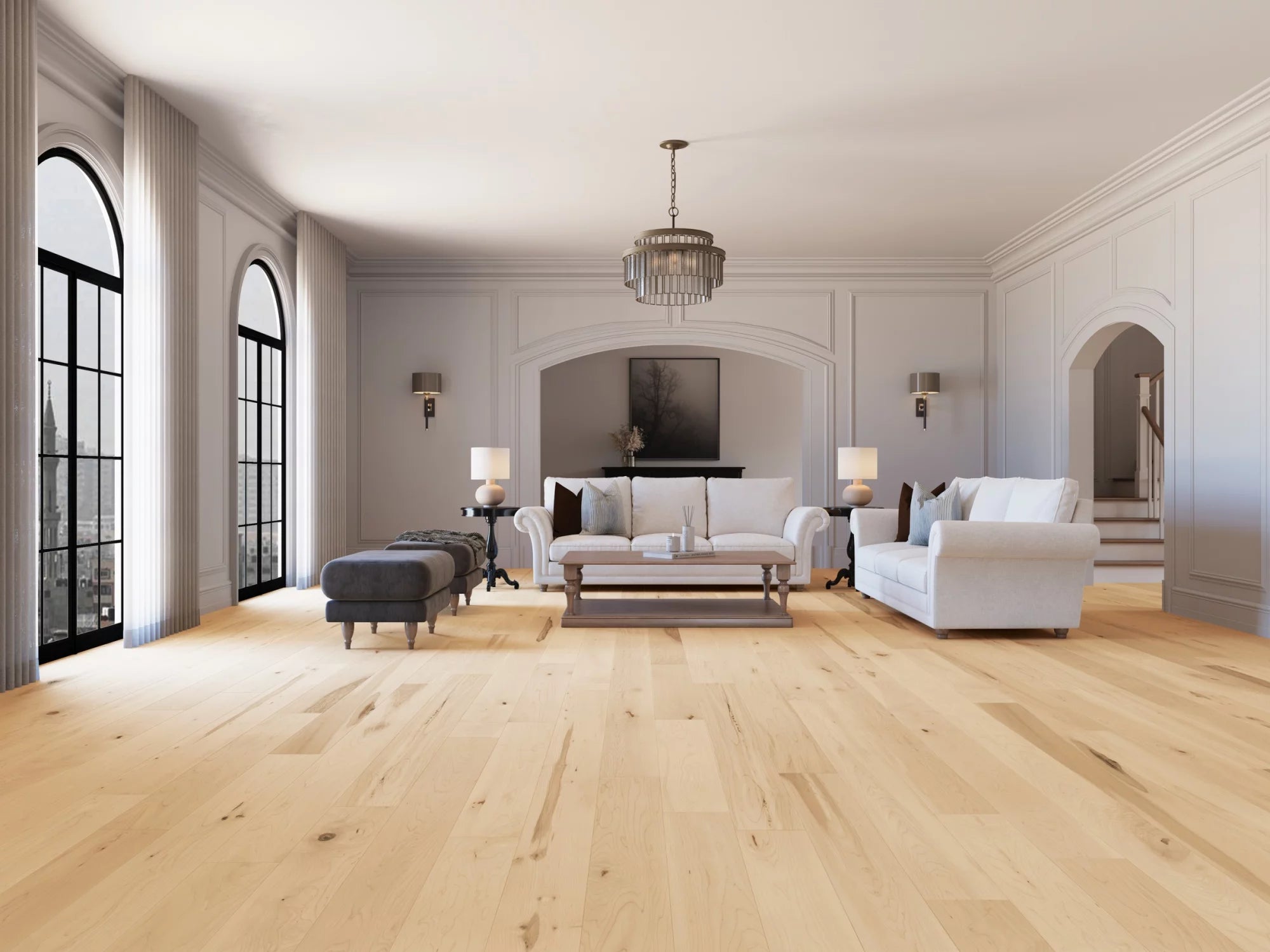 Mirage Floors Sweet Memories Exclusive TruBalance 7" x RL Hardwood Plank White Mist