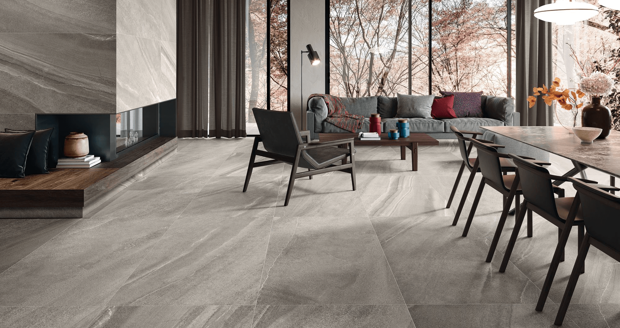 Happy Floors Limerock 30" x 60" Porcelain Tile