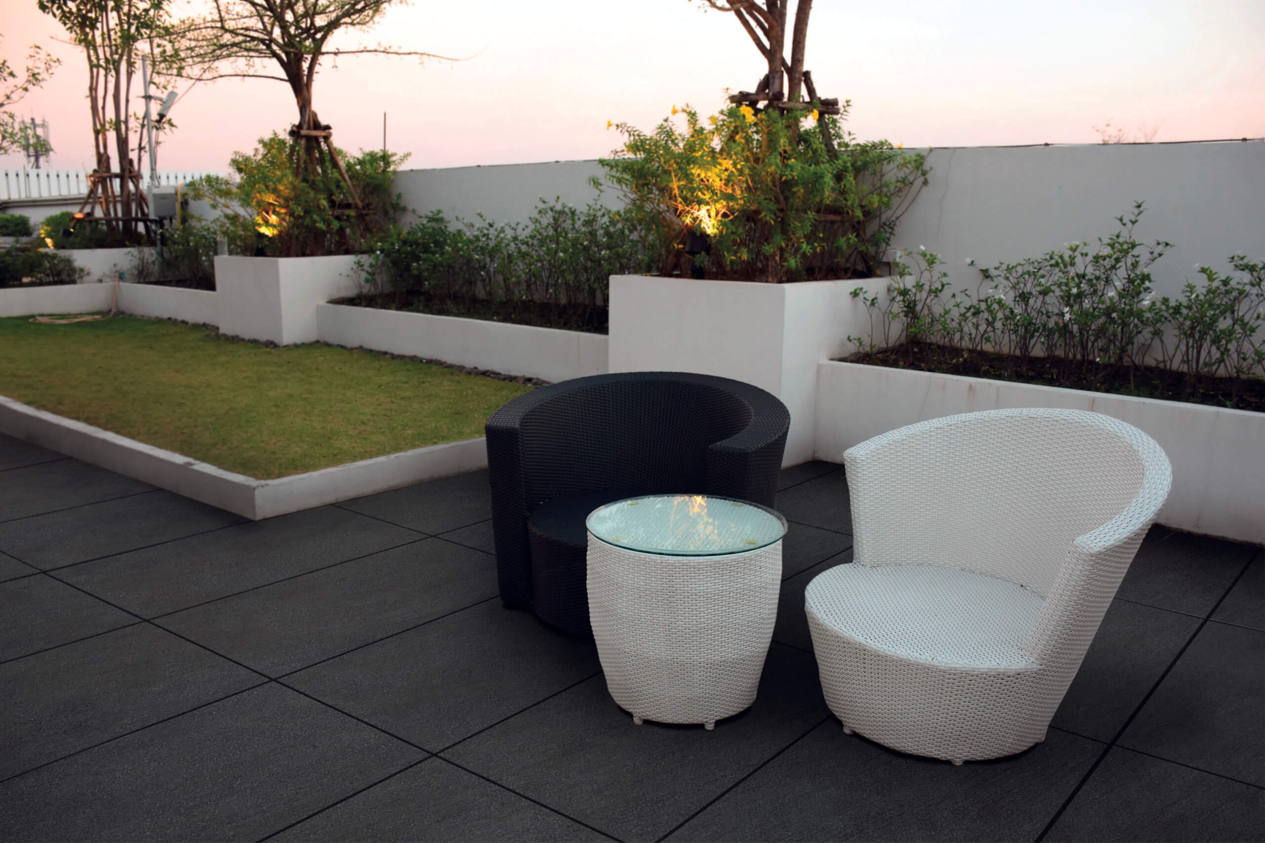 Happy Floors Basaltina 24" x 24" Porcelain Paver