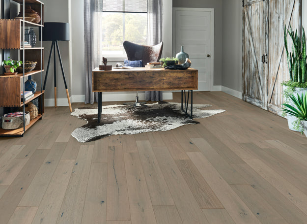 Bruce Brushed Impressions Silver 6.5" x RL Hardwood Plank Breezy Gray