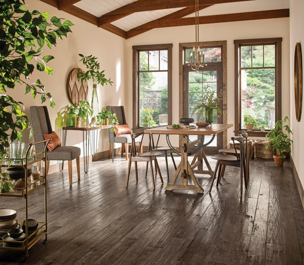 Hartco American Scrape Solid Hickory 5" x RL Summer Memory Hardwood Plank