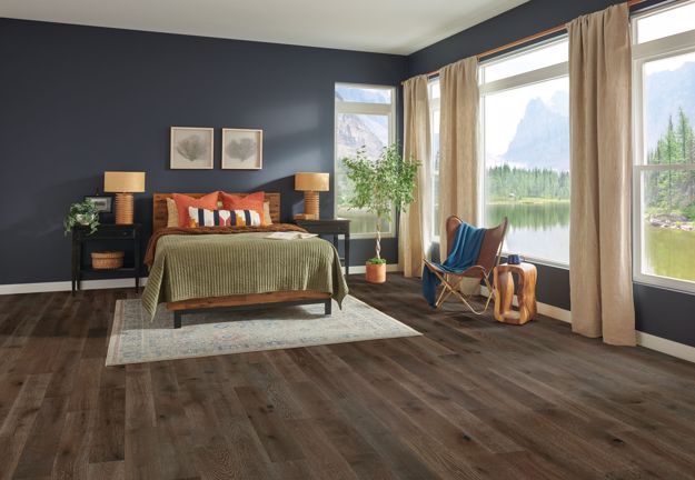 Hartco Dutton Pass 6.5" x RL Dark Brown Hardwood Plank