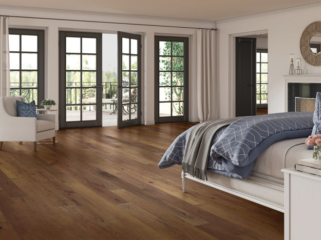 Hartco TimberBrushed Gold 7.5" x RL Harvest Spice Hardwood Plank