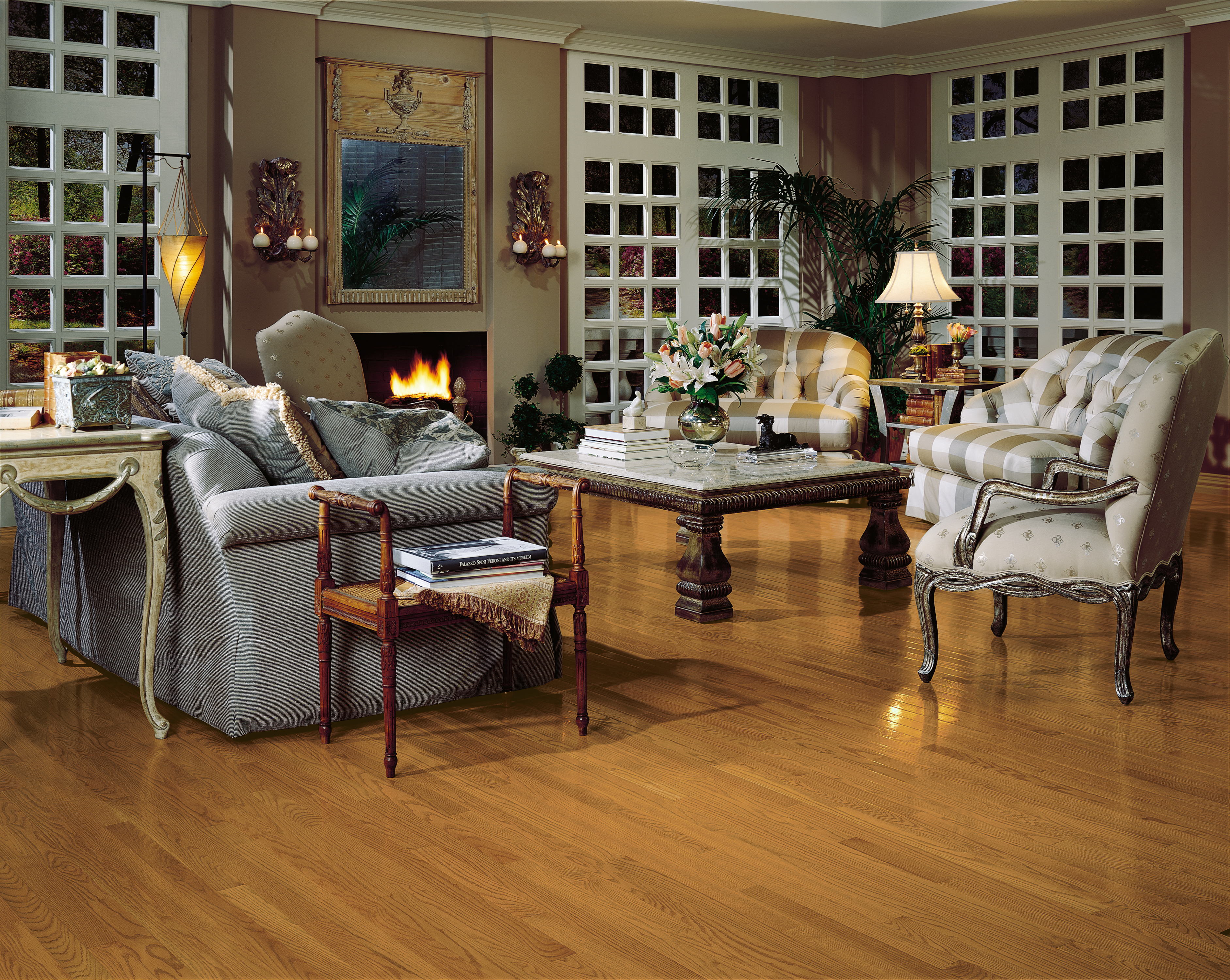 Bruce Natural Choice Strip High Gloss 2.25" x RL Hardwood Plank Desert Natural