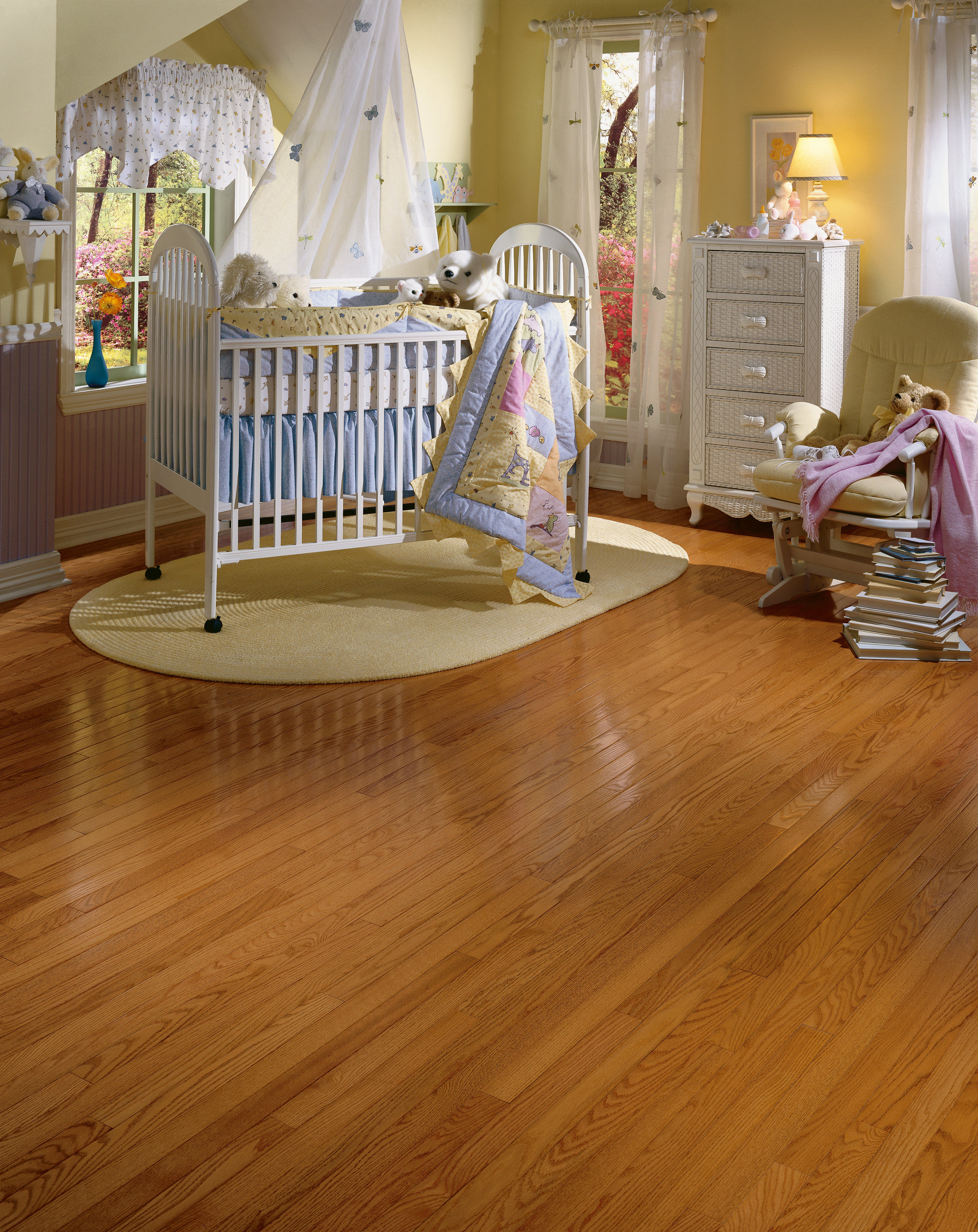 Bruce Waltham Strip 2.25" x RL Hardwood Plank Natural