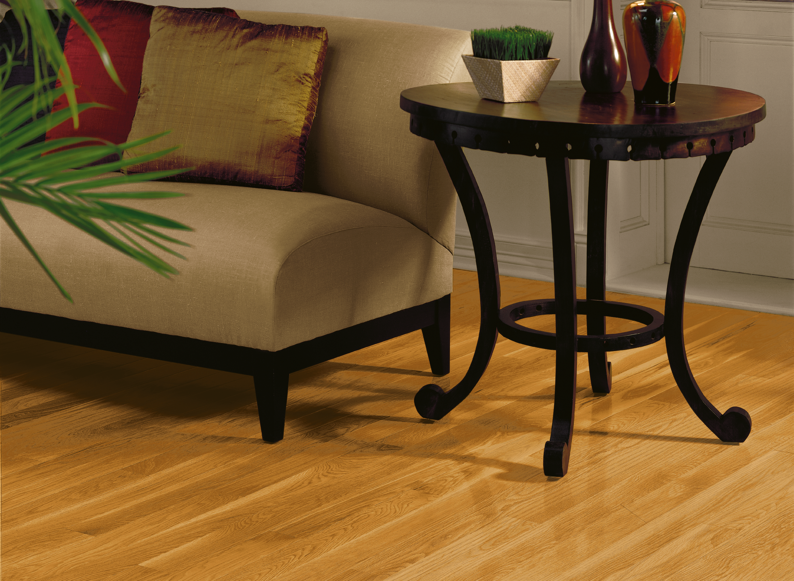 Bruce Dundee Plank High Gloss 3.25" x RL Hardwood Plank Butterscotch