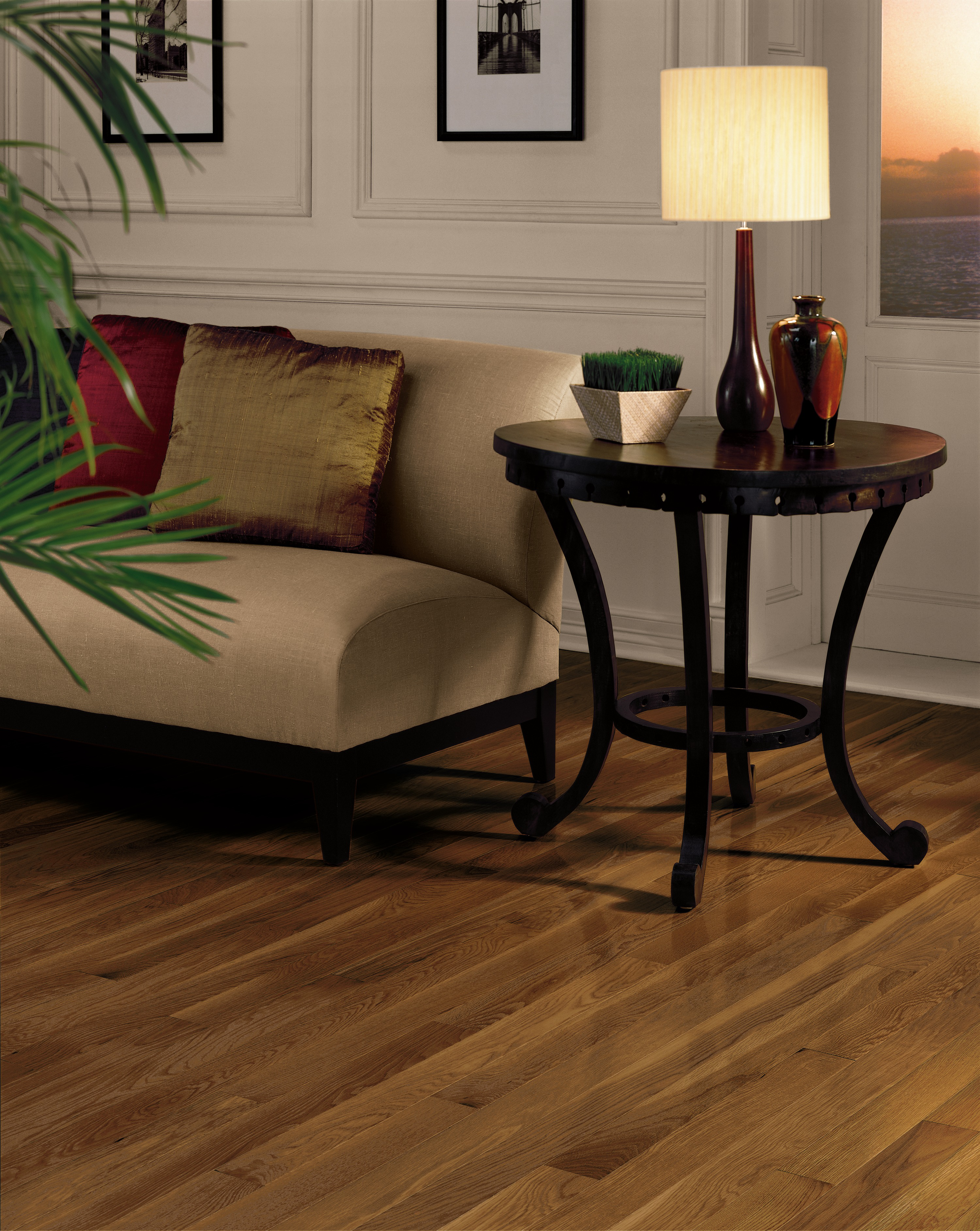 Bruce Dundee Plank High Gloss 3.25" x RL Hardwood Plank Cherry