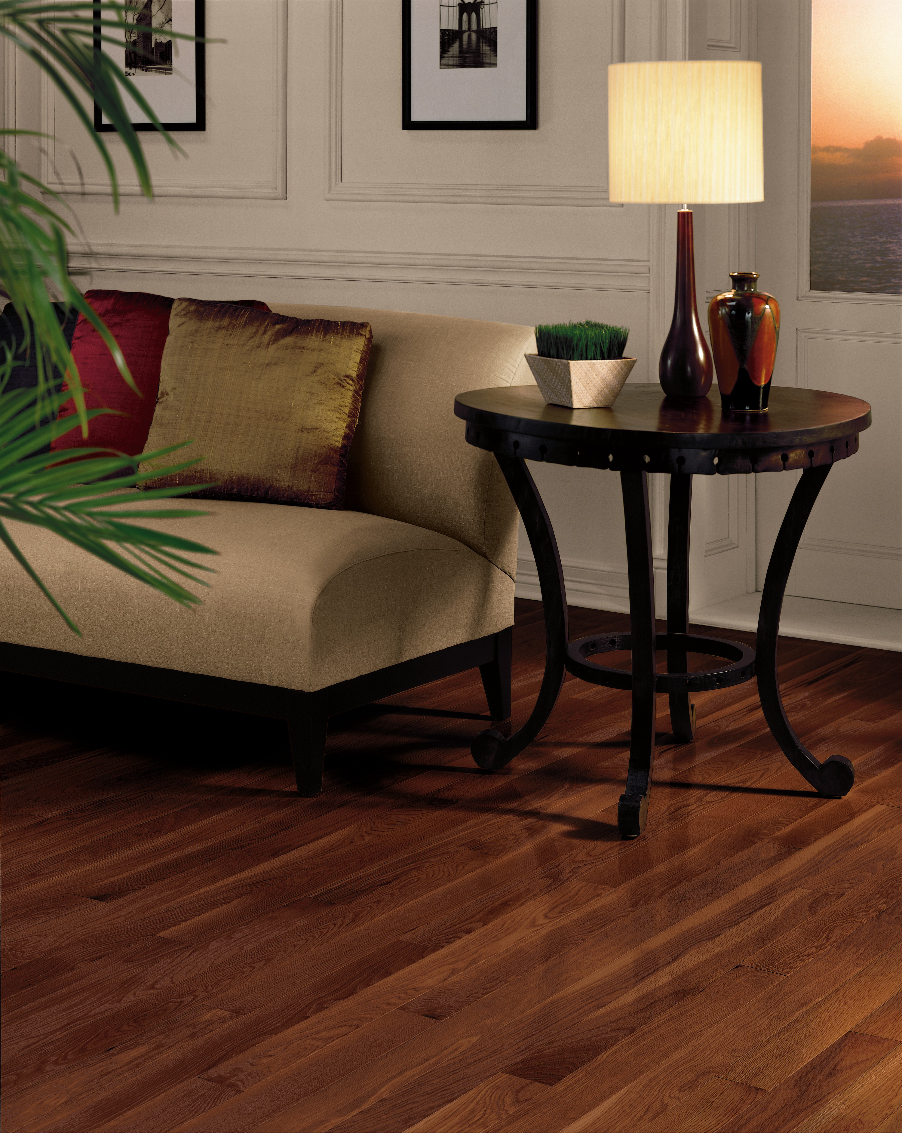 Bruce Dundee Plank High Gloss 3.25" x RL Hardwood Plank Seashell