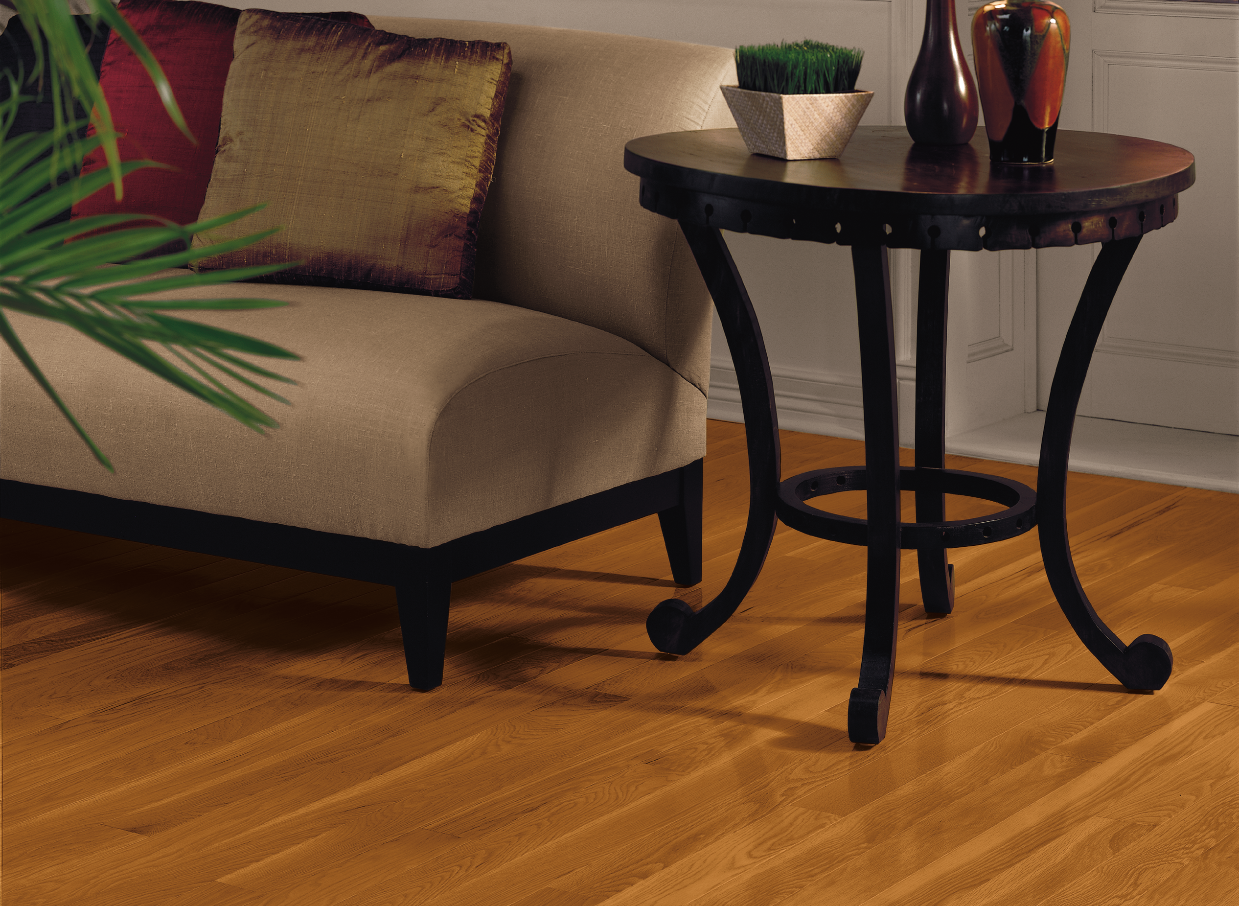 Bruce Dundee Plank High Gloss 3.25" x RL Hardwood Plank Espresso